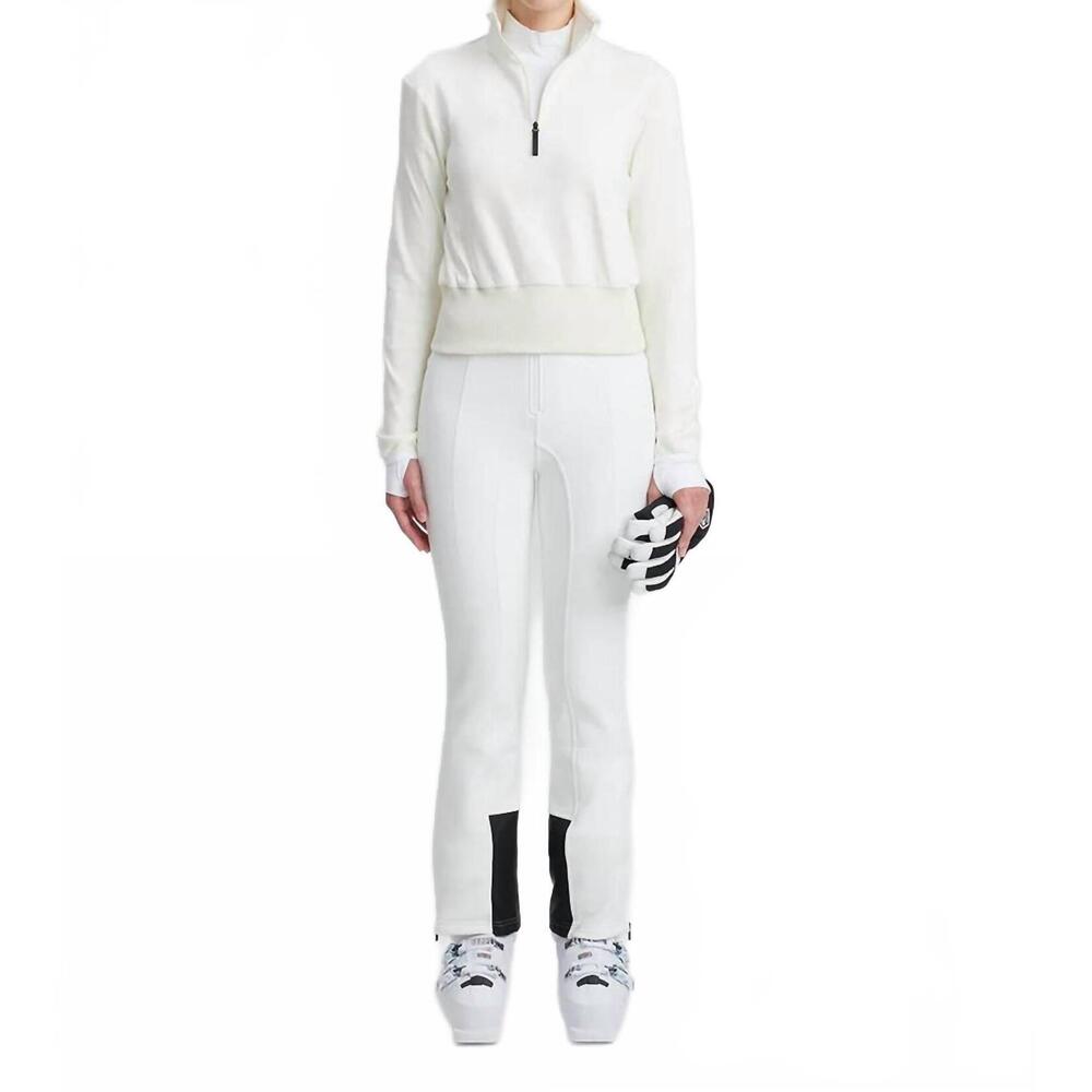 NEW AZTECH MOUNTAIN half zip fleece jacket in cloud white